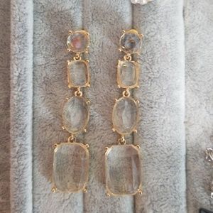 Brand New Tiered Faux Gem Earrings